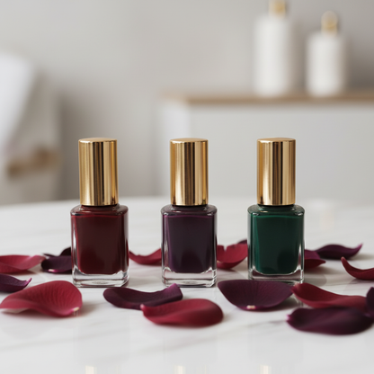 Three shades lineup on marble