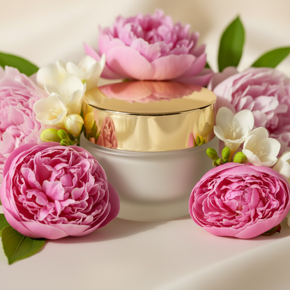 Jasmine Botanical Facial Cream — Pearl White variant with jasmine flowers